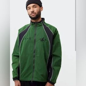 NWT Off White & Jordan Collab Forest Green Windbreaker